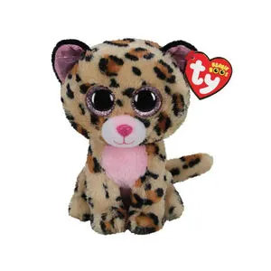 Peluche Beanie Boo's 15 cm - Livvie le léopard