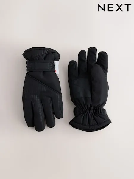 Black Ski Gloves (3-16yrs)