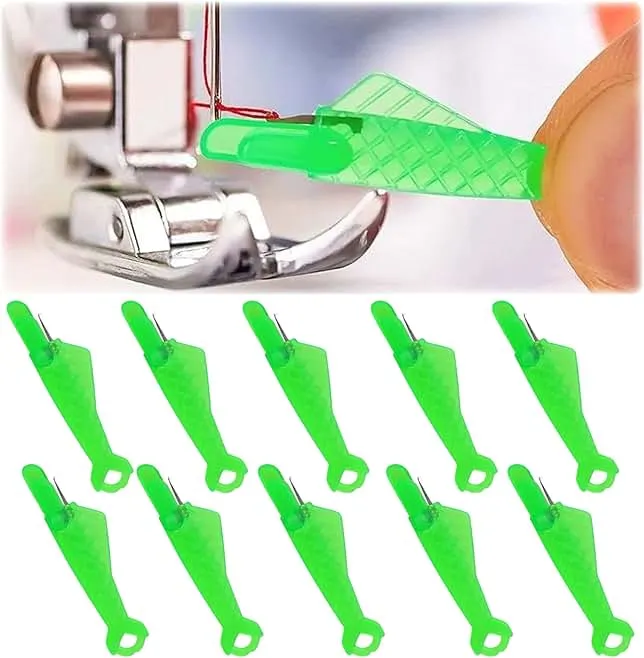 Fish Mouth Sewing Machine Needle Threader, 2026 New Automatic Sewing Needle Threader Tool, Quick Sewing Machine Loop Sewing Supplies (10 pcs)