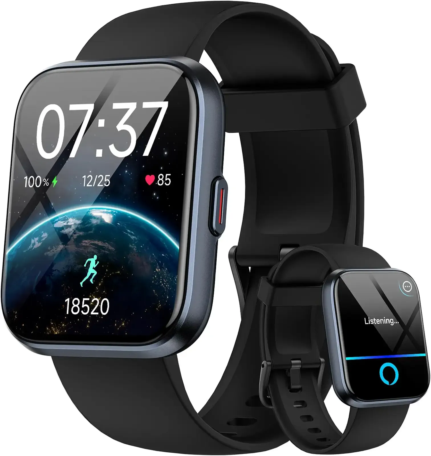 Smart Watch for Men Women, 1.85" HD Smartwatch for iPhone/Samsung/Android (Answer/Make), Fitness Tracker with Heart Rate/Sleep/SpO2 Monitor, Smart Watches 3ATM Waterproof 120+ Sport Modes, Alexa