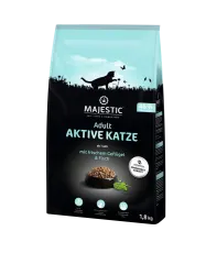 MAJESTIC Aktive Katze mit frischem Geflügel, Fisch 1,8 kg