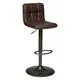 Chaise de bar DELEK marron H 102cm