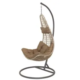 Sedia a dondolo/Ovetto con cuscino, marrone, Esté