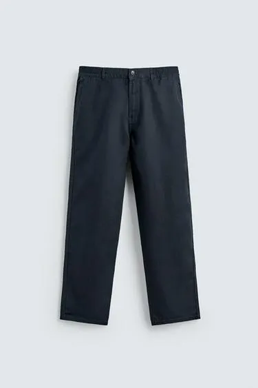 FLOWING STRAIGHT-LEG TROUSERS