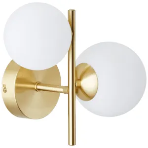 Applique glamour Callas ottone 2xG9 INSPIRE
