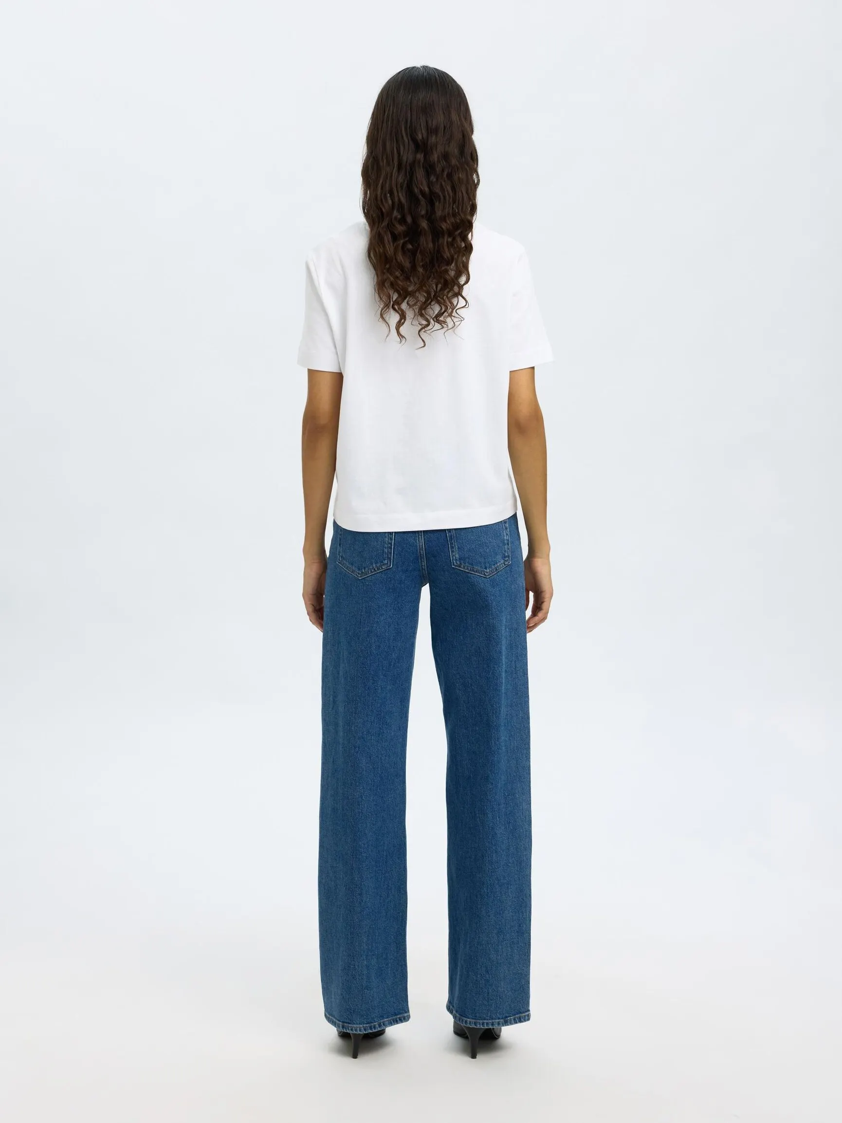 HIGH WAISTED JEANS MED VIDE BEN