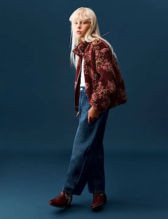 Denim-Jeans mit Barrel-Bein (6–16 Jahre)