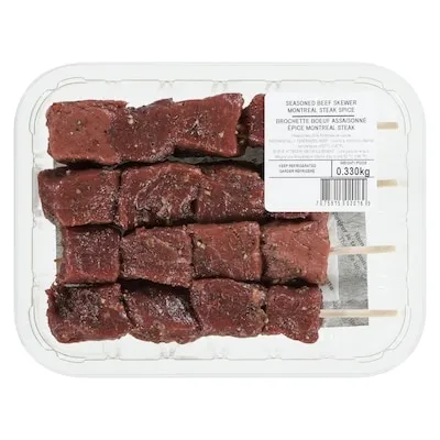 Seasoned Beef Skewer Montreal Steak Spice