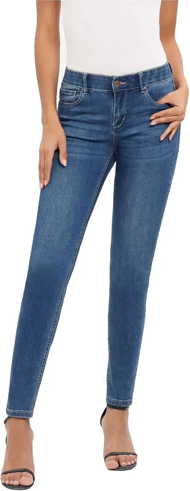 MetHera Women's Le Mel Classic Stretch Skinny Shaping Jeans