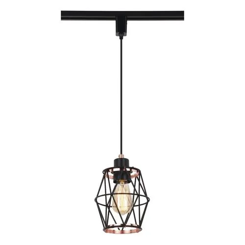 Patriot Lighting® Liam Black 1-Light Track Lighting Pendant