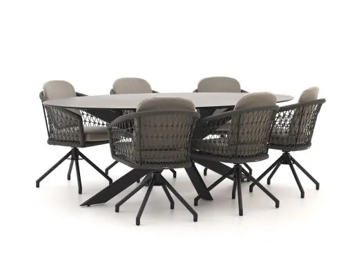Manifesto Tolmezzo/Furato 240cm dining tuinset 7-delig draaibaar