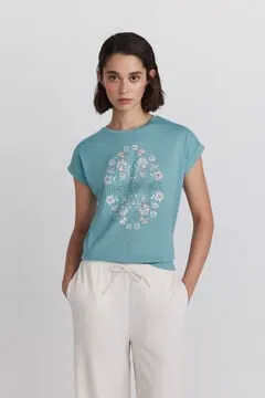 Camiseta dibujo algodón
