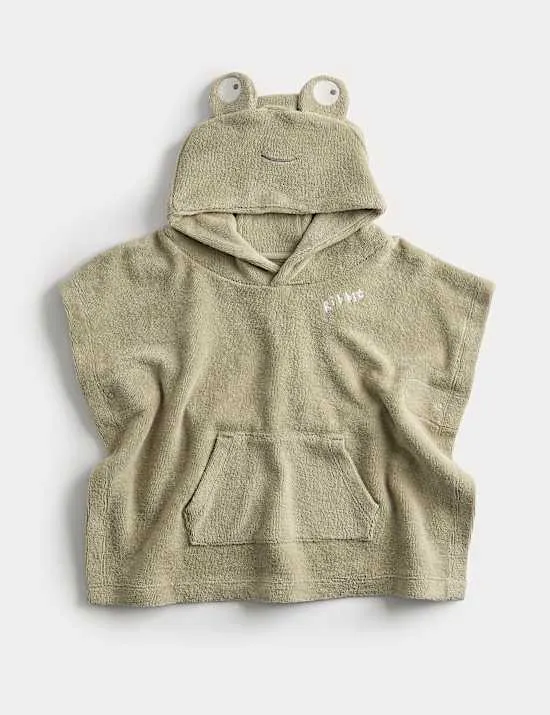 Pure Cotton Frog Poncho (0-3 Yrs)