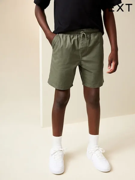 Khaki Green Regular Fit Shorts (3-16yrs)