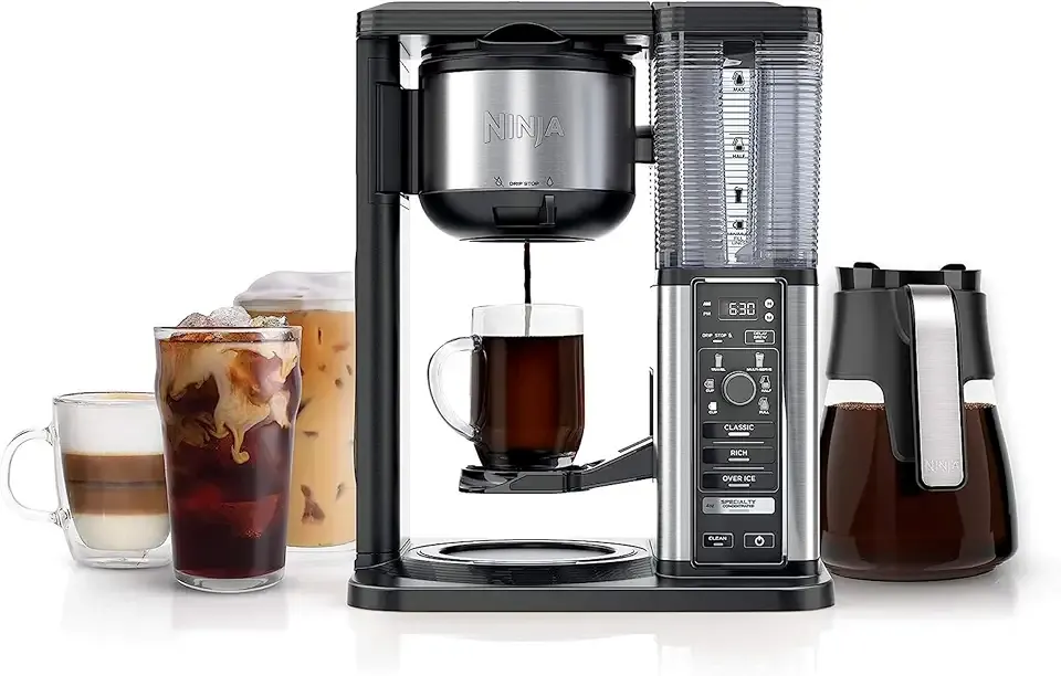 Coffee Maker, 10-Cup Carafe, Fold-Away Frother, Black, CM401 | Permanent Filter & Removable, Dishwasher Safe Reservoir, 6 Brew Styles, 8 Cup to Travel Mug to Pot Sizes