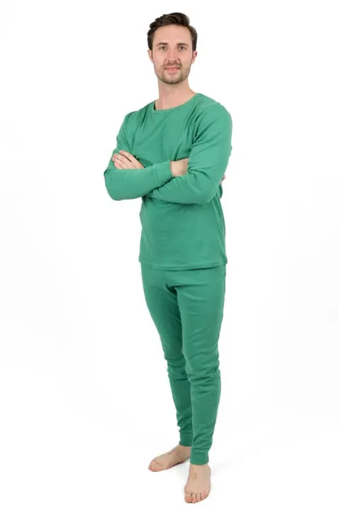 Leveret Men's Cotton Solid Matching Family Pajamas