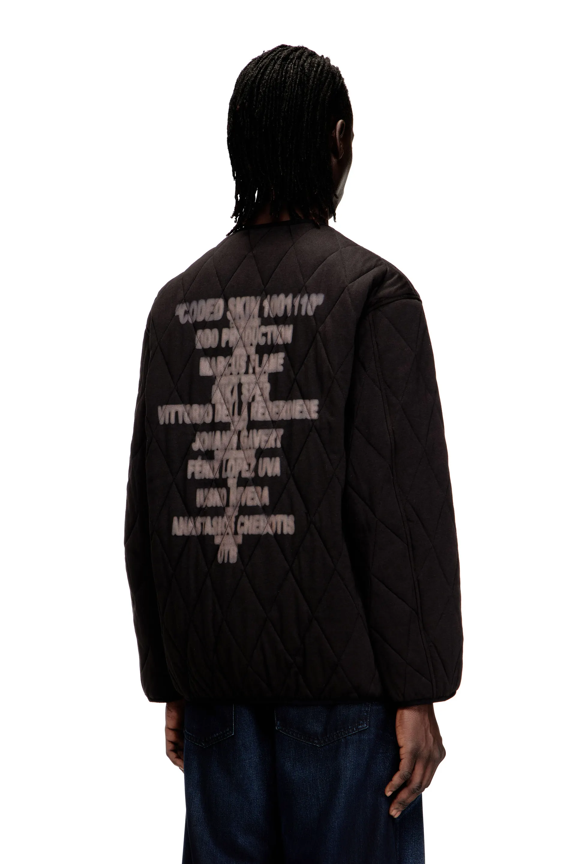 Quilted liner-style jacket