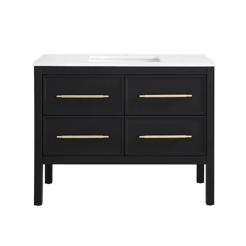 Vistara 42-inch W x 19-inch D Freestanding Bath Vanity with Golden Handle