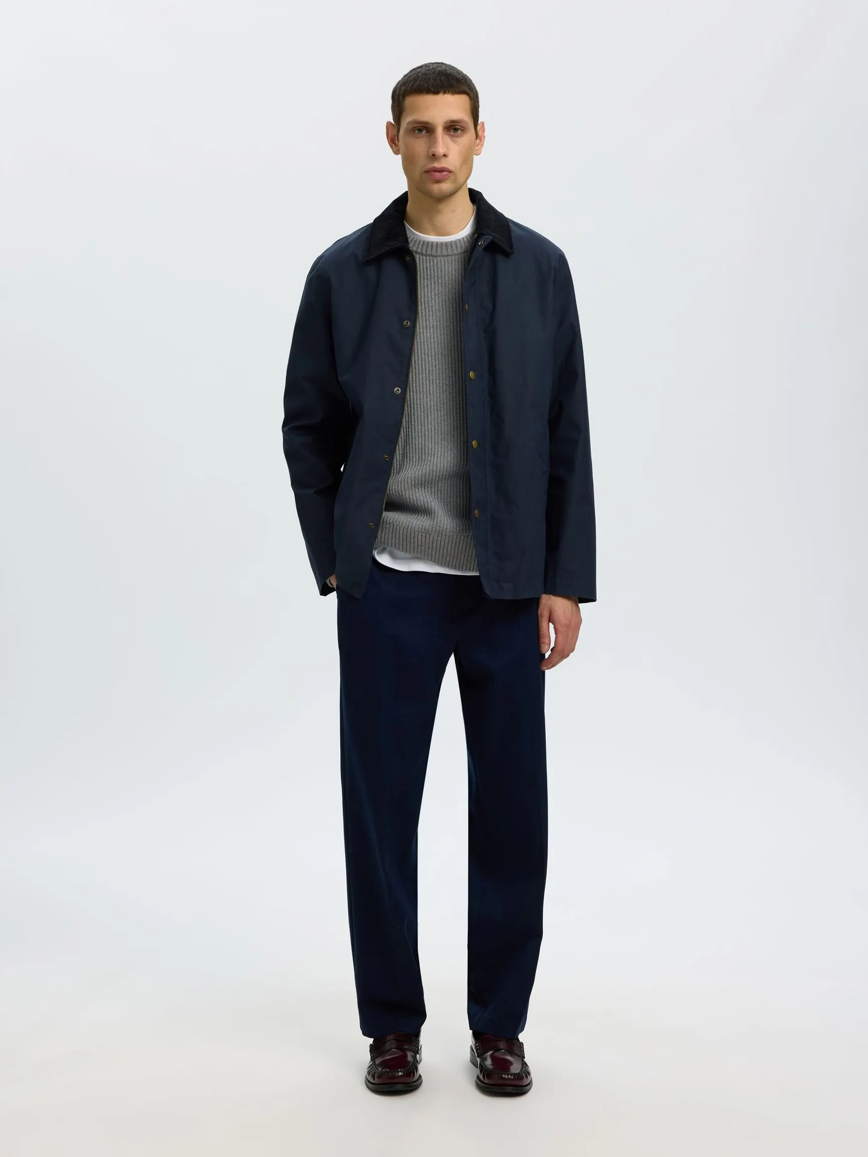 BOMULL STRIKKET PULLOVER