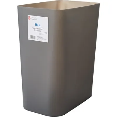 18L Wastebasket Gray
