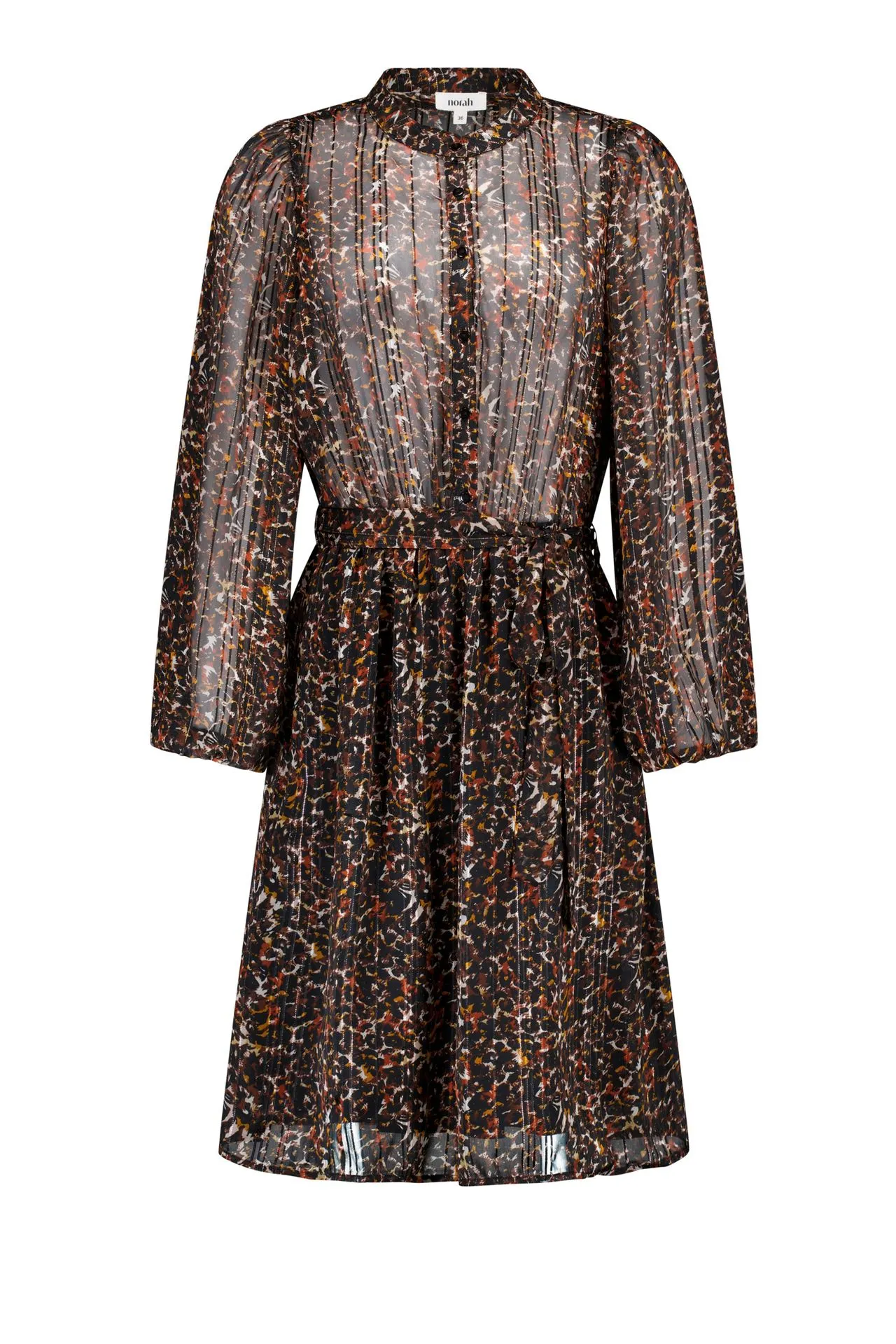 Midi jurk met luipaardprint