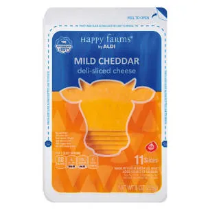Deli Sliced Mild Cheddar Cheese, 8 oz