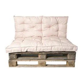 Palletkussens 120x80 cm - taupe - set van 2