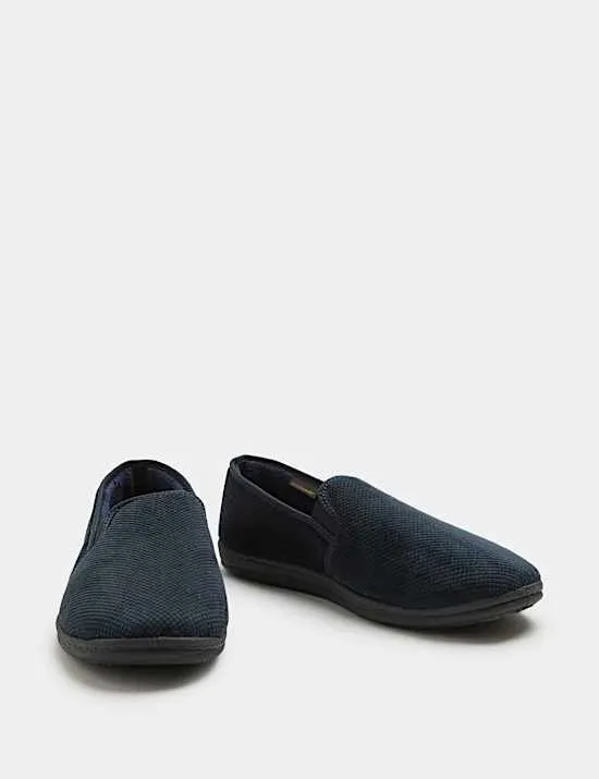 Velours-Hausschuhe mit Freshfeet™