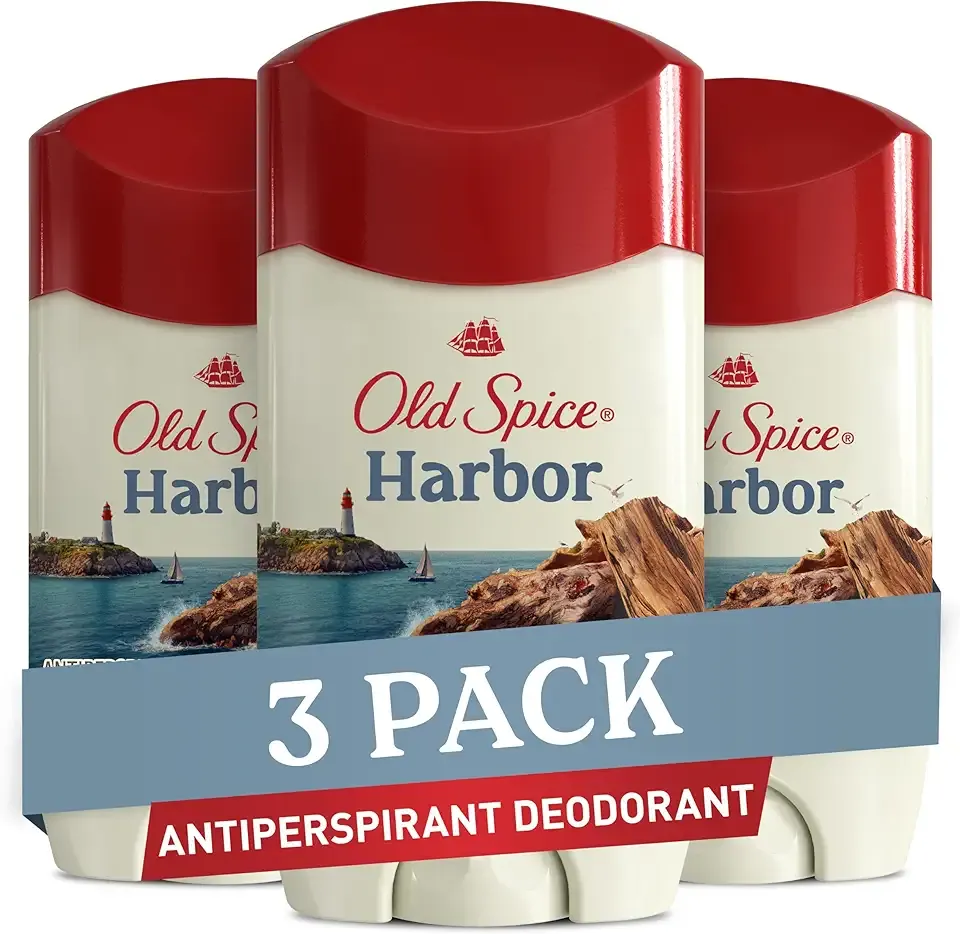Old Spice Antiperspirant Deodorant for Men, Harbor Scent, 48 Hr Odor Protection, 2.6 oz (Pack of 3)