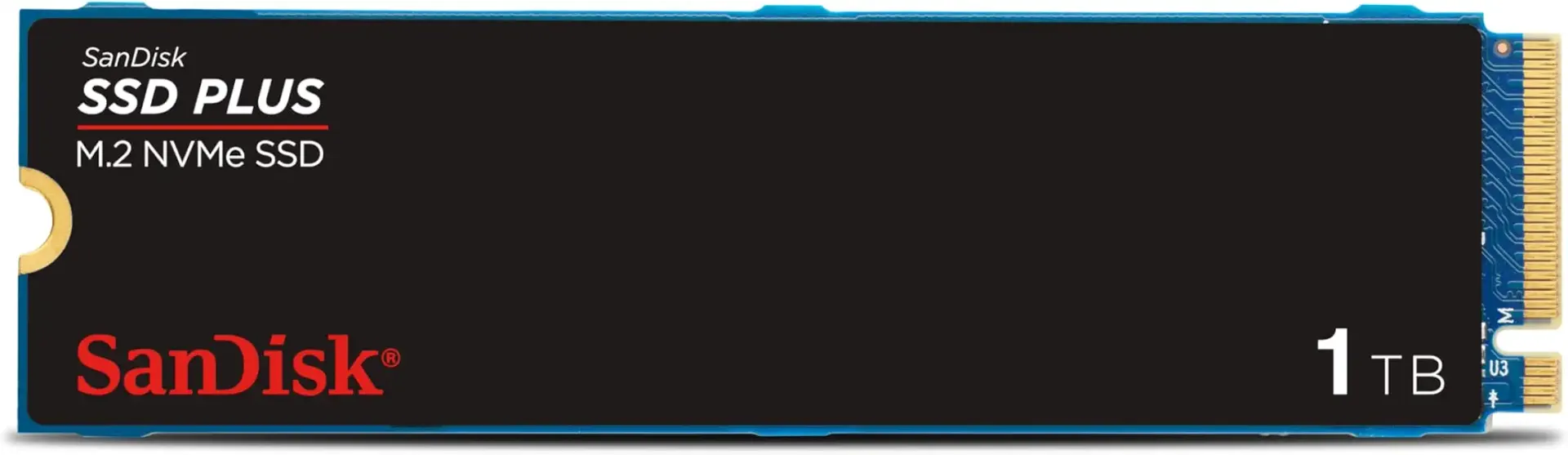 SanDisk 1TB SSD Plus M.2 NVMe SSD - PCIE Gen 3.0, Up to 3,200 MB/s - Internal Solid State Drive - SDSSDA3N-1T00-G26