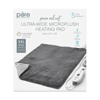 PureRelief Ultra-Wide Microplush Heating Pad