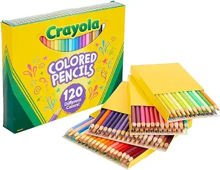 Crayola Colored Pencils Set for Kids (120ct), Cute School Supplies