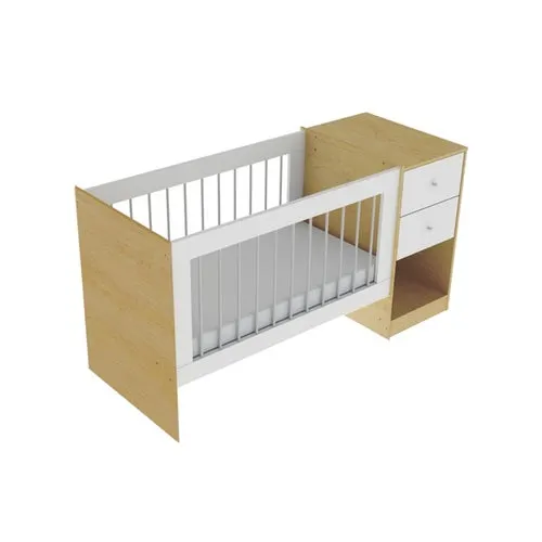 Cuna Mosconi Maya Con Colchón Nebraska Natural