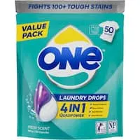 one 4 in 1 laundry capsules 50pack