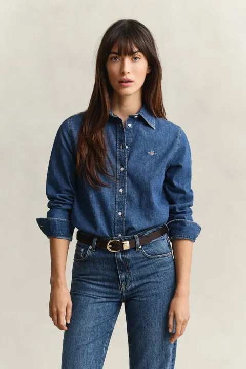 Denimskjorte i regular fit