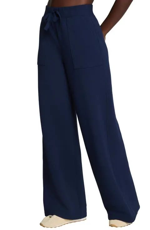AirEssentials Wide Leg French Terry Rib Pants