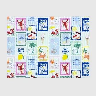 Just Home Italian Summer Glass Cutting Board