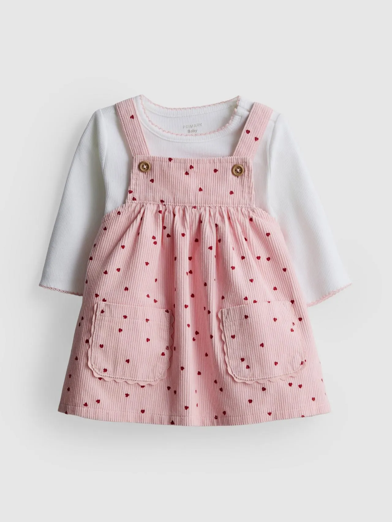 0–18 mois | Body et robe chasuble en velours nouveau-né