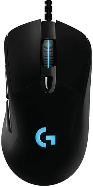 G403 Hero 25K Gaming Mouse, Lightsync RGB, Lightweight 87G+10G Optional, Braided Cable, 25, 600 DPI, Rubber Side Grips, Black