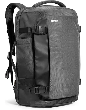 tomtoc Travel Backpack 40L, TSA Carry On Bag Flight Approved, PFAS Free | Carry on Luggage Backpack for Men Women,Water-resistant Business Airplanes Rucksack for Travel Essential Fit 17.3 Inch Laptop