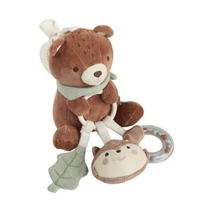 Peluche d'activités à suspendre ourson Roi des Forêts