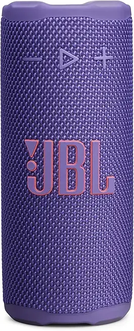 JBL Grip - Compact Bluetooth Speaker with Bold JBL Pro Sound and Ambient Light, up to 14 Hours of Playtime, Water, Dust and Drop-Proof (IP68), & Multi-Speaker Connection with Auracast™ (Purple)