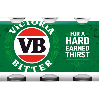 Victoria Bitter 375ml 6 Pack Cans