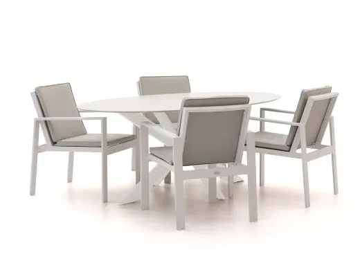 Bellagio Vezzano/Furato ellips 200cm dining tuinset 5-delig