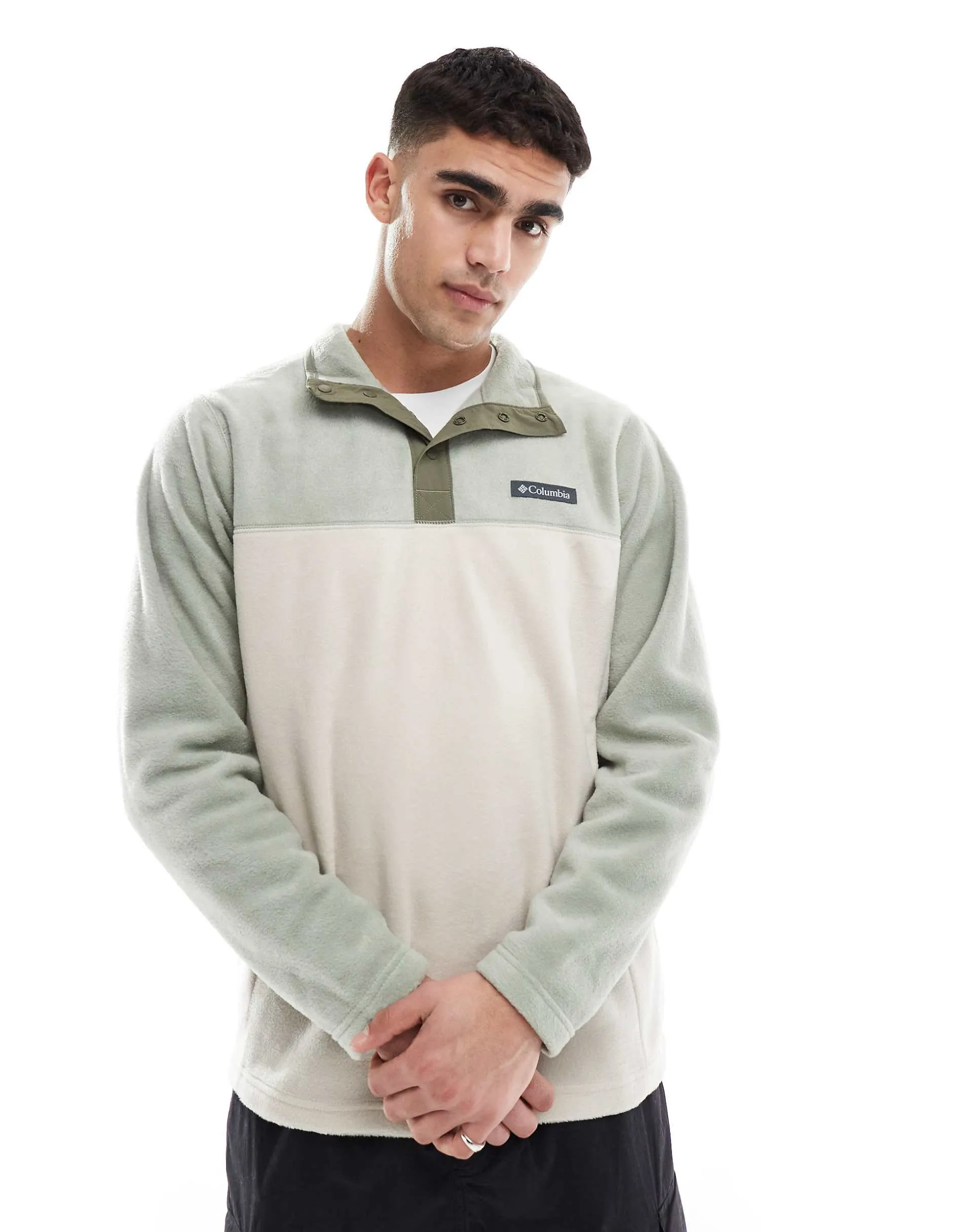 Columbia Steens Mountain Half Snap II outer layer polyfleece in beige