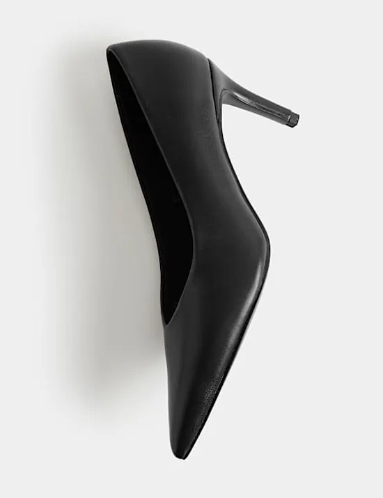 Stiletto Heel Pointed Court Shoes