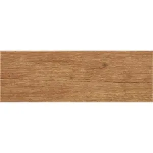 Suelo cerámico Peana efecto madera beige 20.5x61.5 cm C1