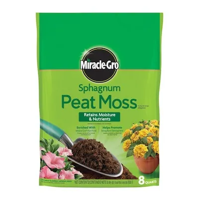 Miracle-Gro Miracle-Gro Peat Moss 8 quart Peat moss Moisture control
