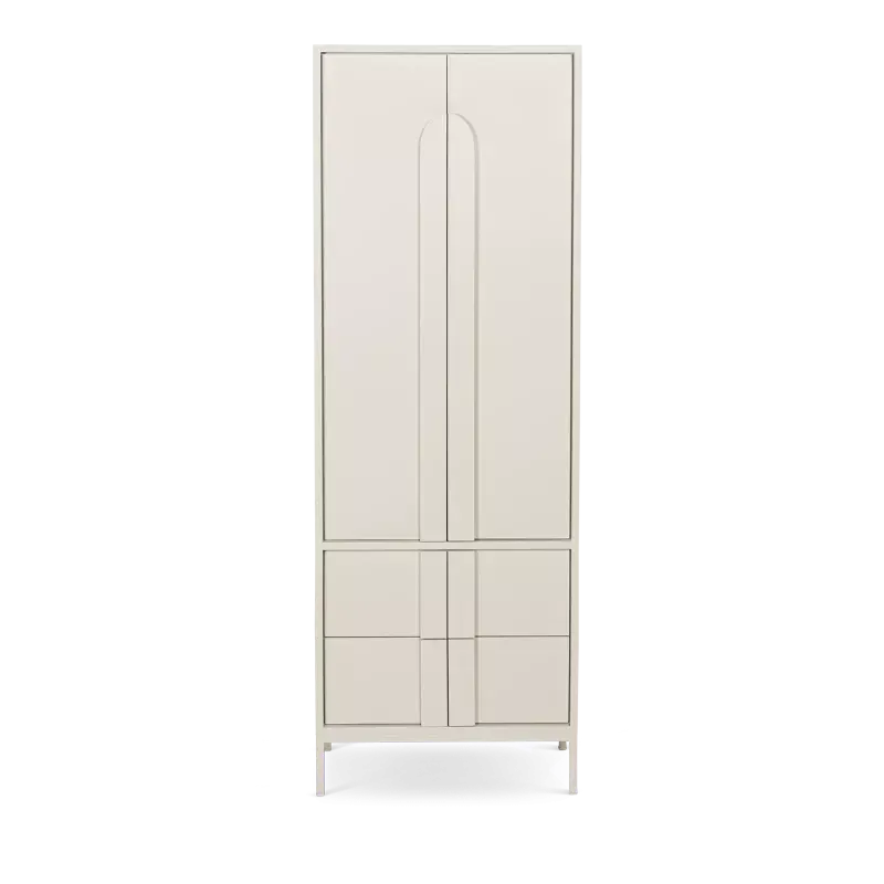 Opbergkast Okko - 65 cm - Sandy Beach - 2 deuren, 2 laden