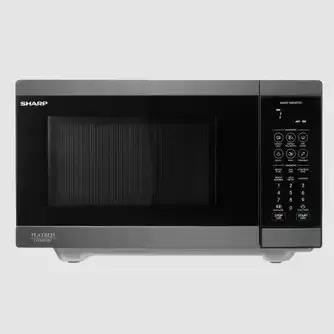 Sharp Flatbed Microwave 900W Black Stainless Steel 26L